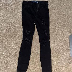 size 1R black Hollister ripped jeans